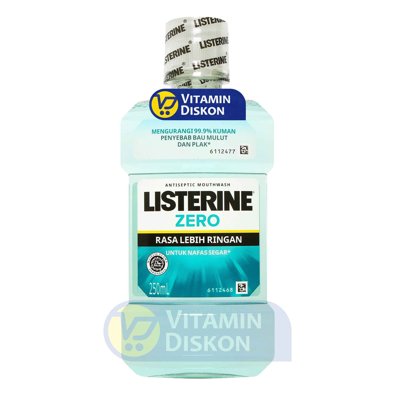 LISTERINE ANTISEPTIC MOUTHWASH ZERO 250ML