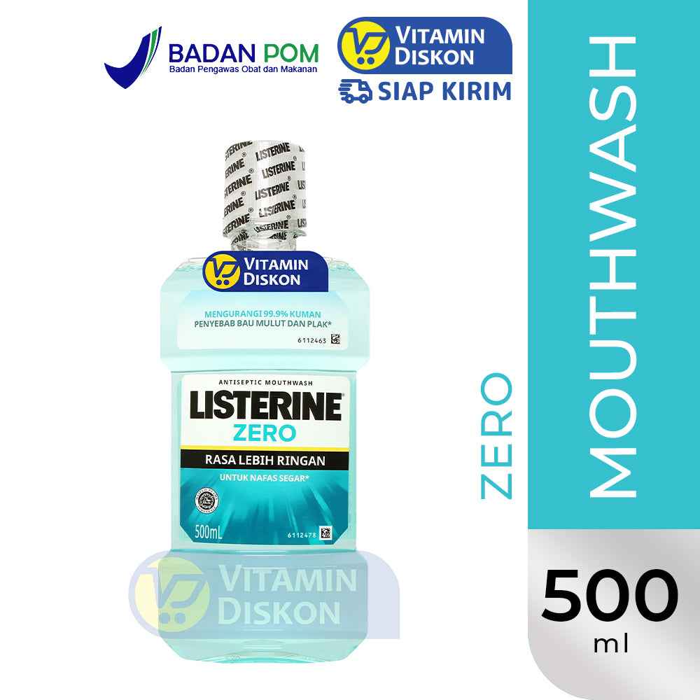 LISTERINE ANTISEPTIC MOUTHWASH ZERO 500ML