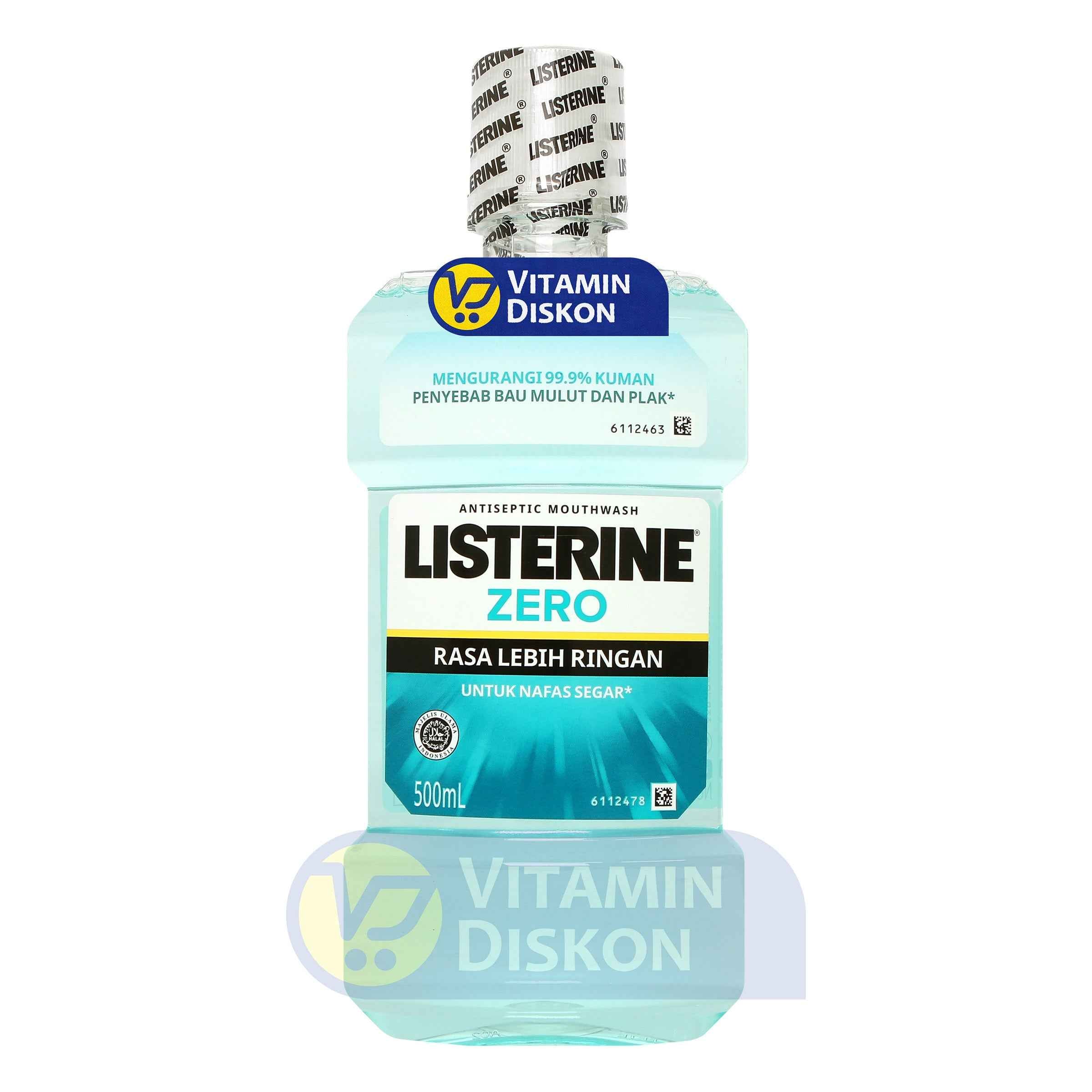 LISTERINE ANTISEPTIC MOUTHWASH ZERO 500ML
