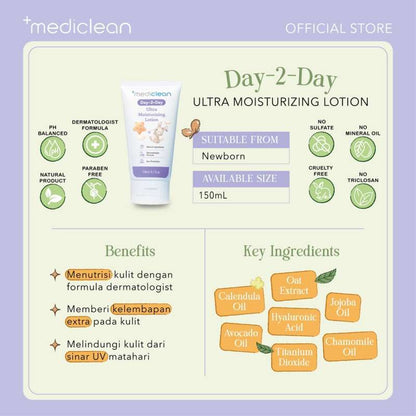 MEDICLEAN DAY 2 DAY ULTRA MOISTURIZING LOTION - 150ML