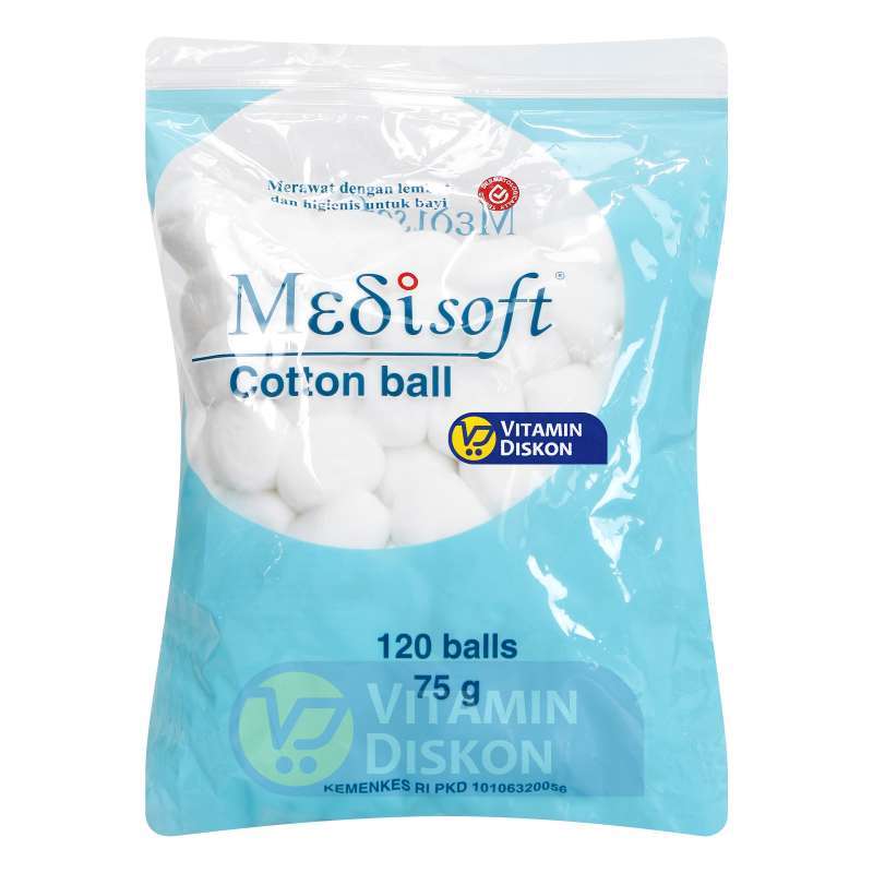 MEDISOFT COTTON BALL 120 BALLS - 75 GR