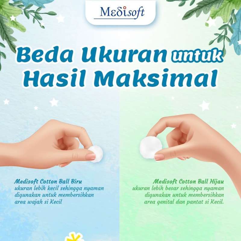 MEDISOFT COTTON BALL 120 BALLS - 75 GR