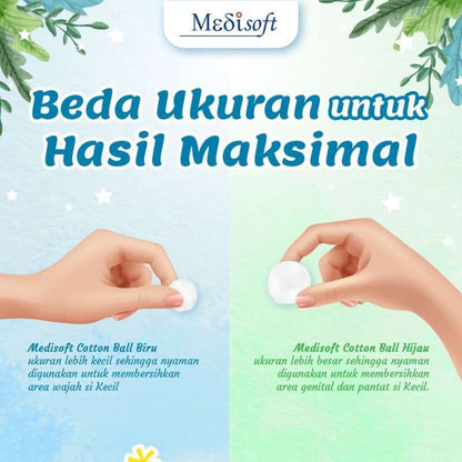 MEDISOFT COTTON BALL 120 BALLS - 120 GR
