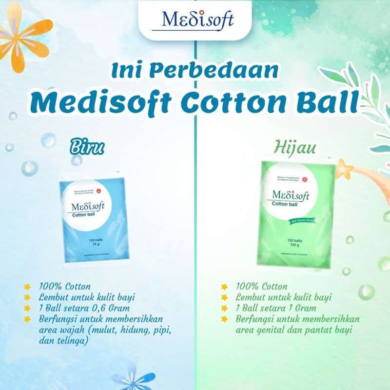 MEDISOFT COTTON BALL 120 BALLS - 120 GR