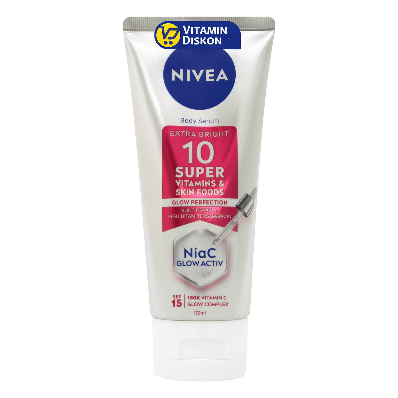 NIVEA EXTRA BRIGHT 10 SUPER VITAMINS AND SKIN FOODS SERUM 180ML