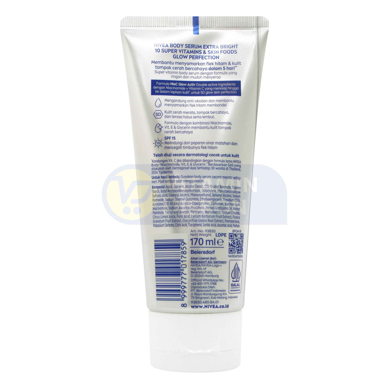 NIVEA EXTRA BRIGHT 10 SUPER VITAMINS AND SKIN FOODS SERUM 180ML