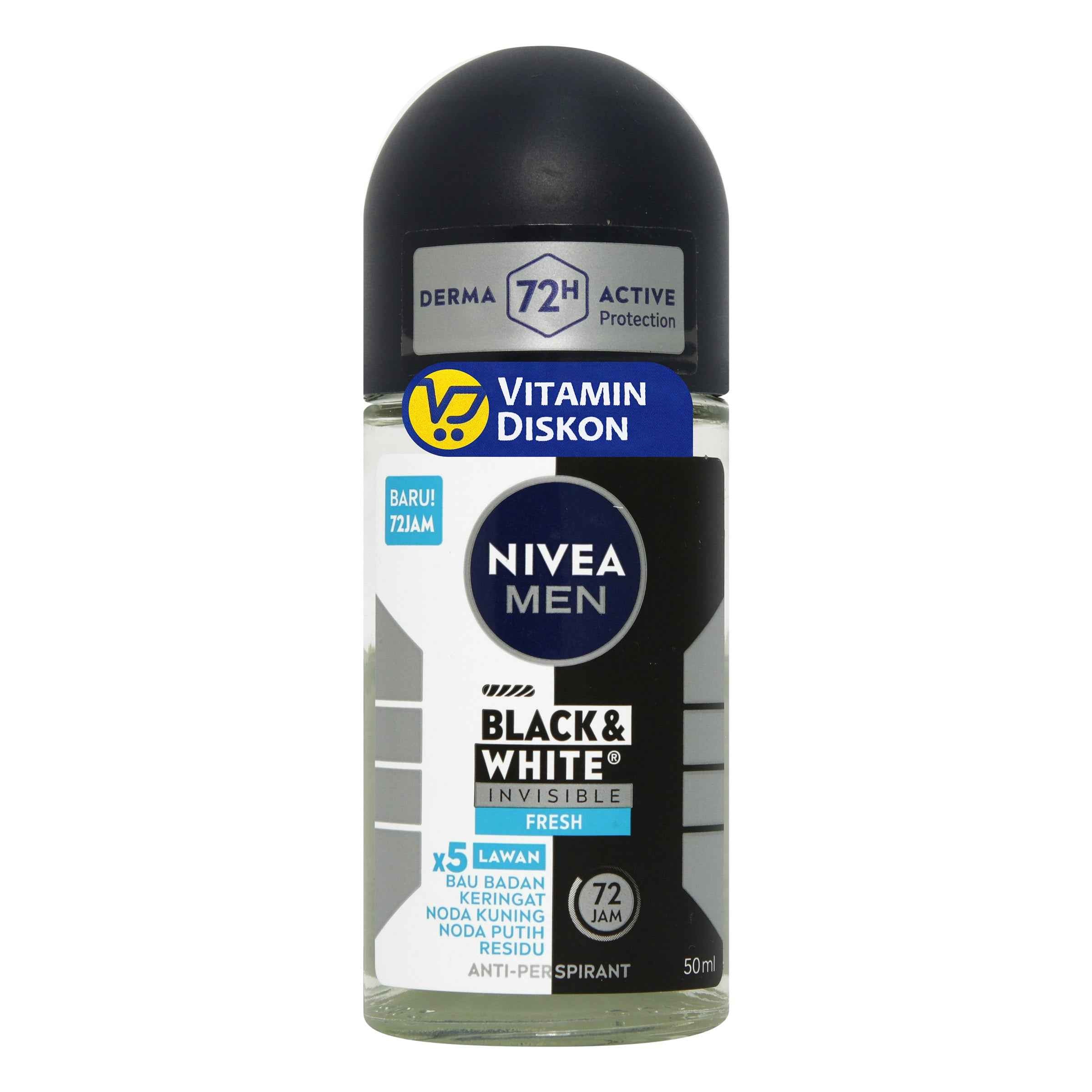 NIVEA MEN BLACK AND WHITE INVISIBLE FRESH 50ML