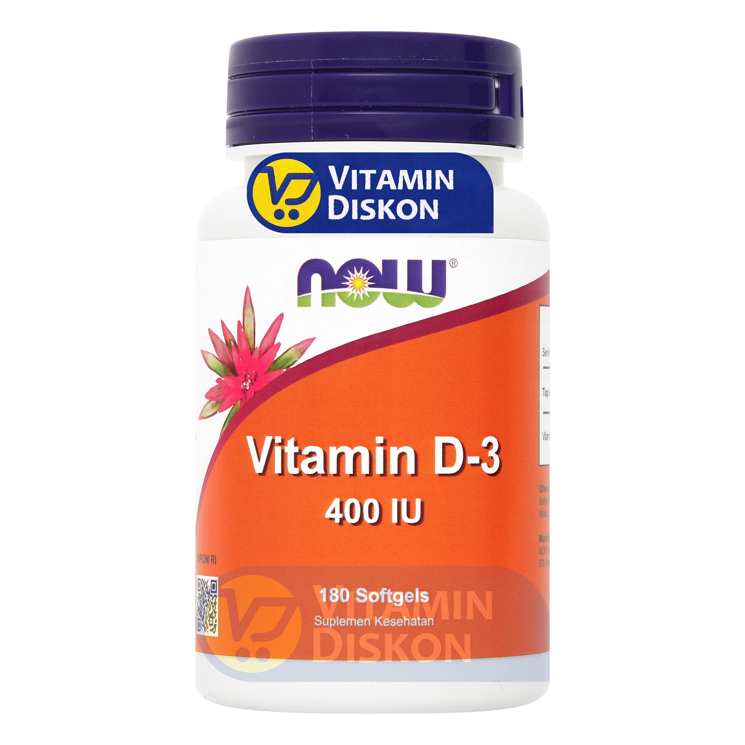 NOW VITAMIN D-3 400 IU 180 SOFTGELS