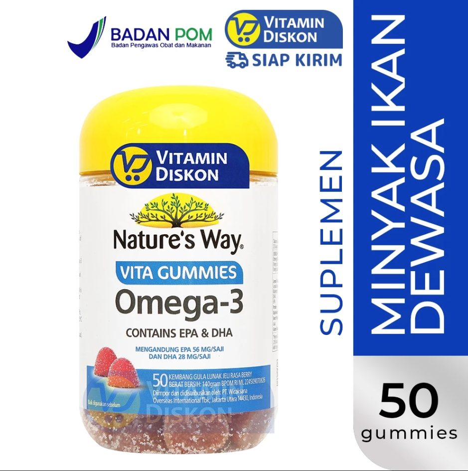 NATURE'S WAY VITA GUMMIES OMEGA 3 ADULT 50'S