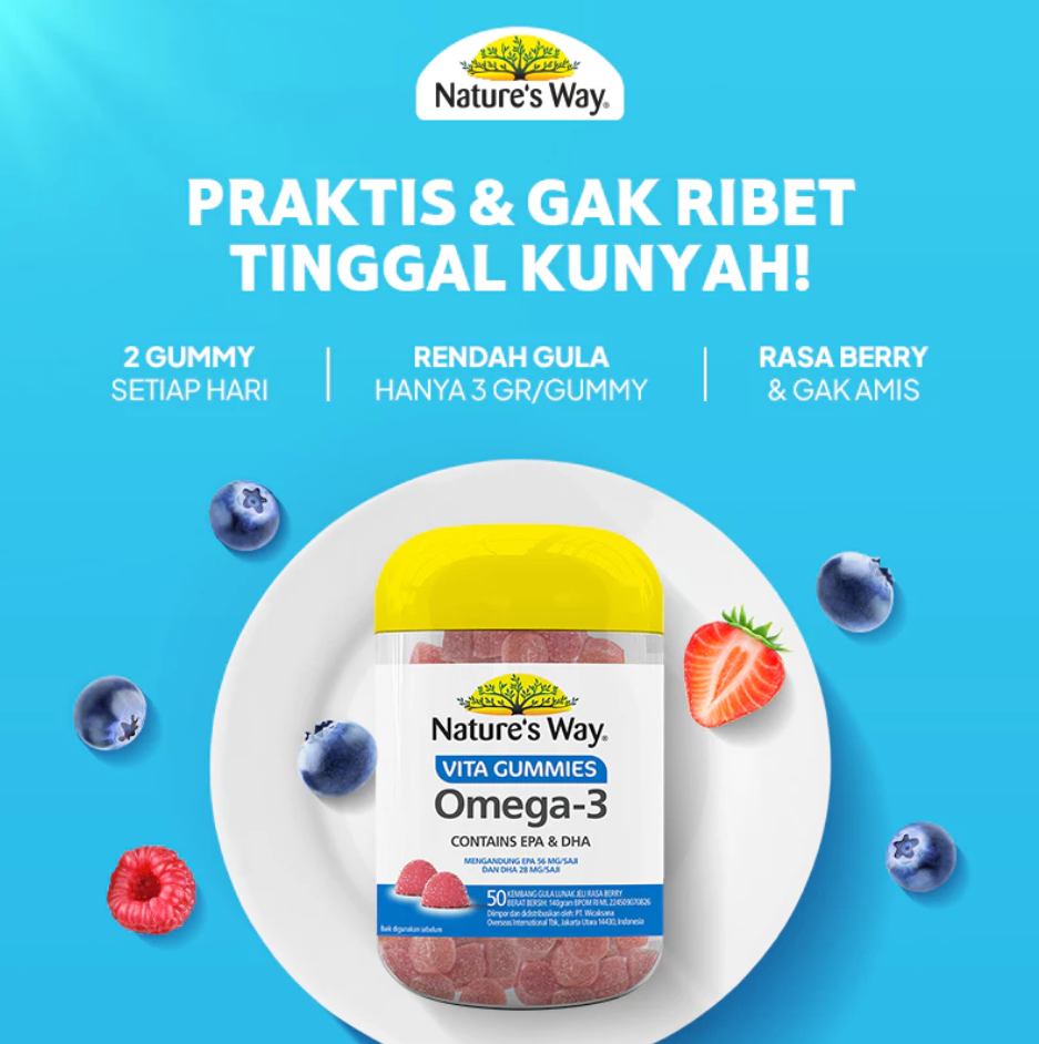 NATURE'S WAY VITA GUMMIES OMEGA 3 ADULT 50'S