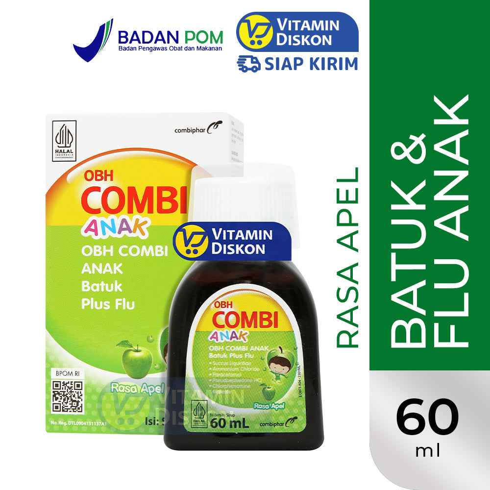 OBH COMBI ANAK BATUK FLU APEL 60 ML