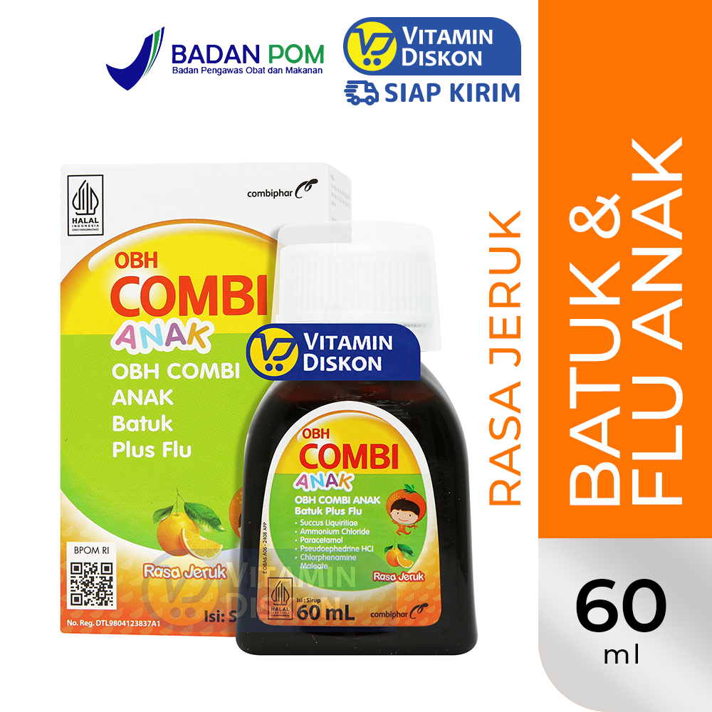 OBH COMBI ANAK BATUK FLU ORANGE 60 ML