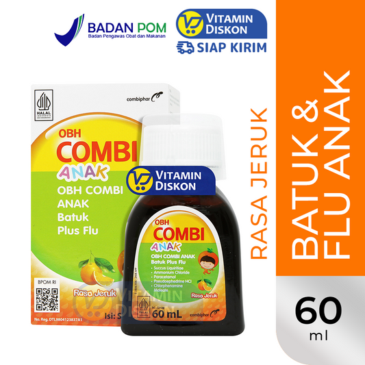 OBH COMBI ANAK BATUK FLU ORANGE 60 ML