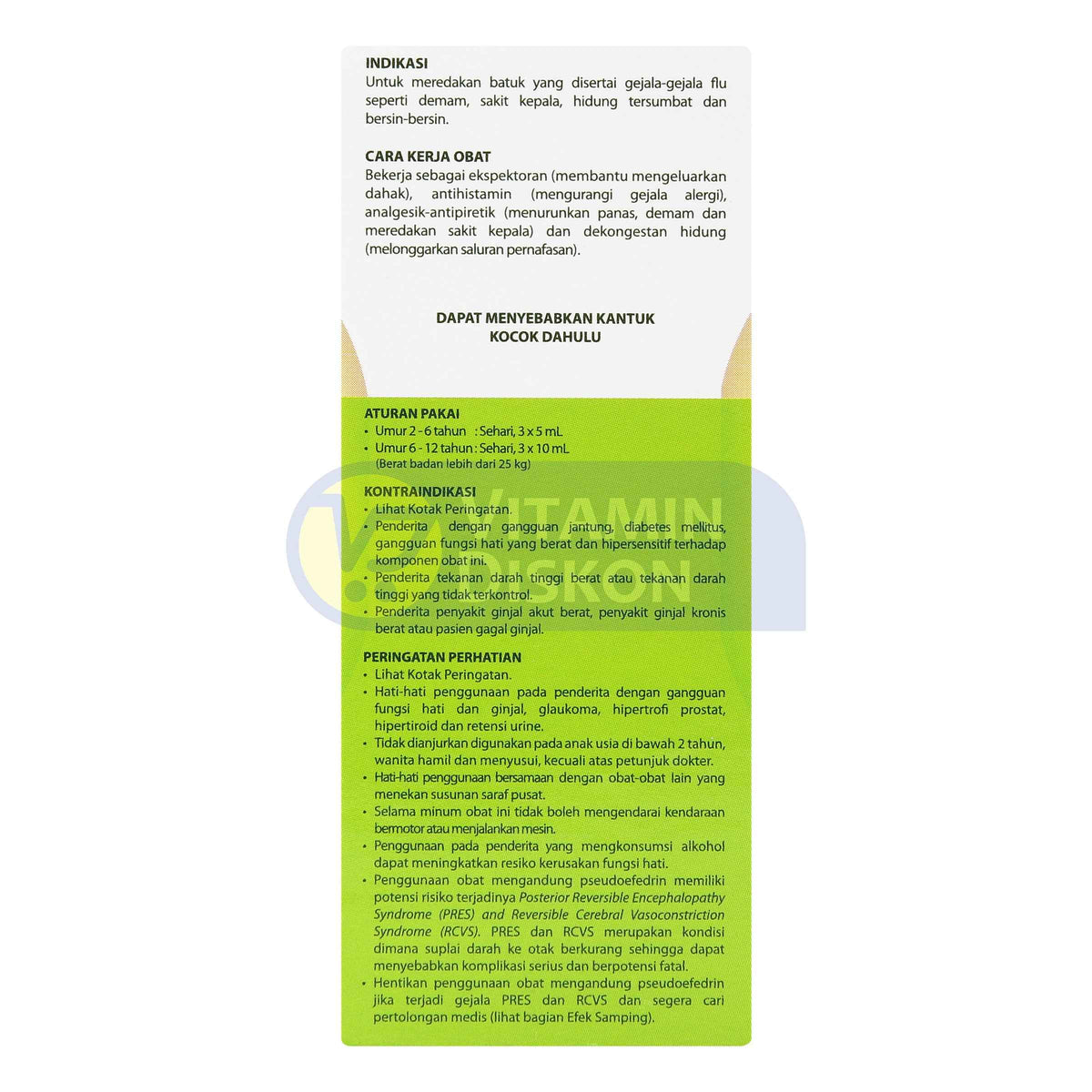 OBH COMBI ANAK BATUK FLU ORANGE 60 ML