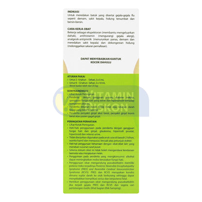 OBH COMBI ANAK BATUK FLU ORANGE 60 ML