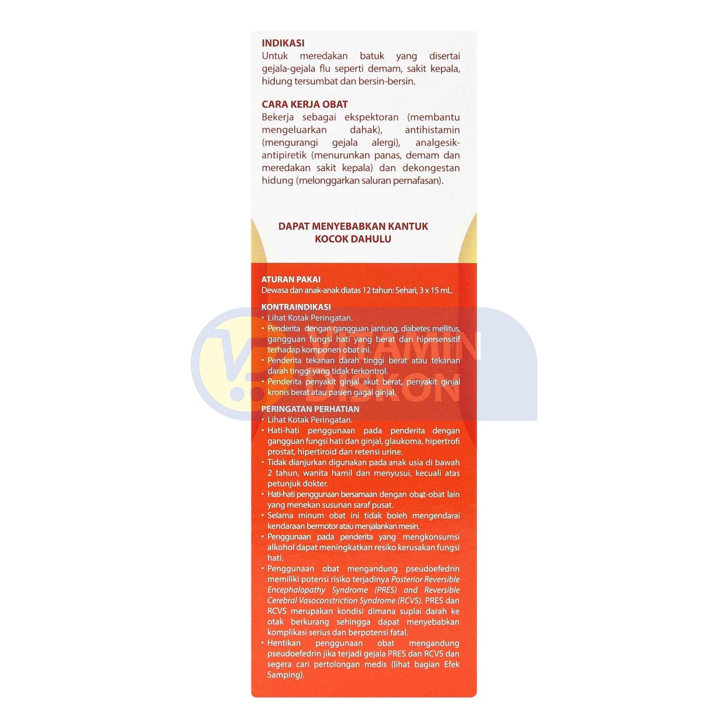 OBH COMBI BATUK FLU MADU 100 ML