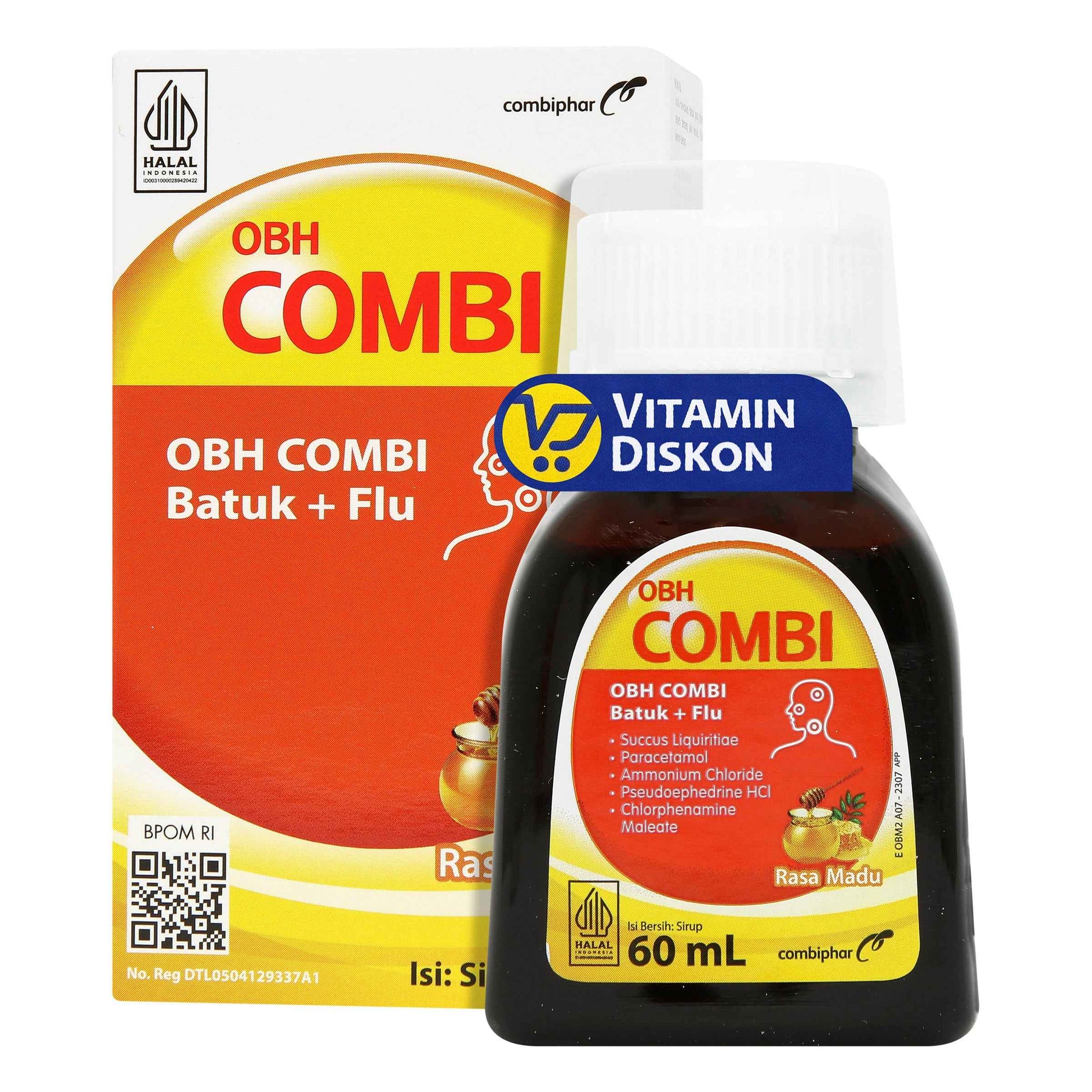 OBH COMBI BATUK FLU MADU 60 ML