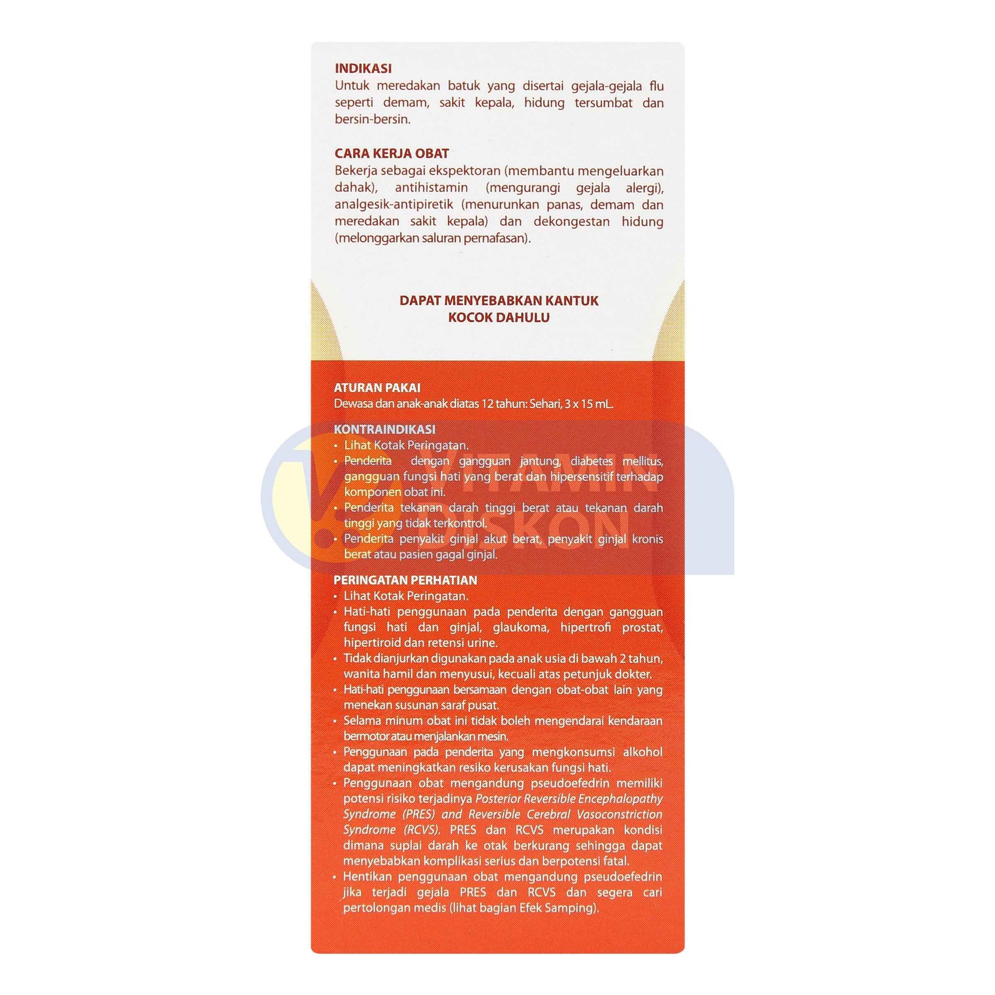 OBH COMBI BATUK FLU MADU 60 ML