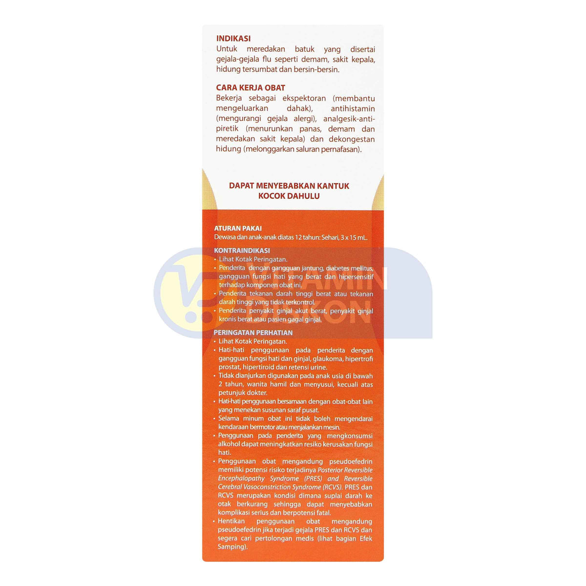 OBH COMBI BATUK FLU MENTHOL 100 ML