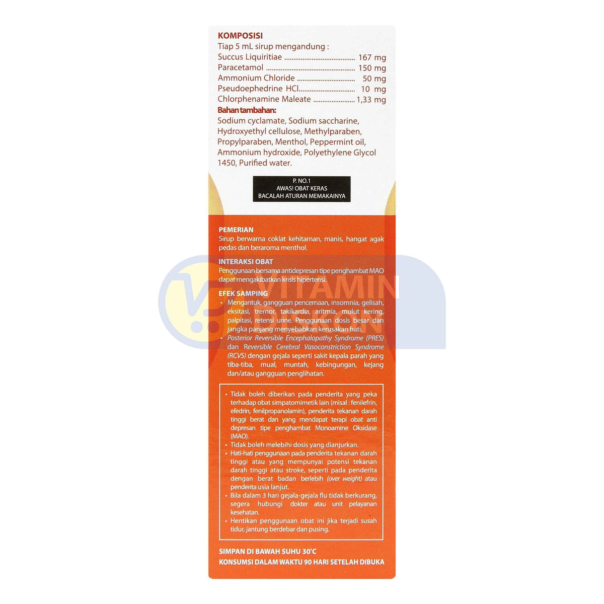 OBH COMBI BATUK FLU MENTHOL 100 ML