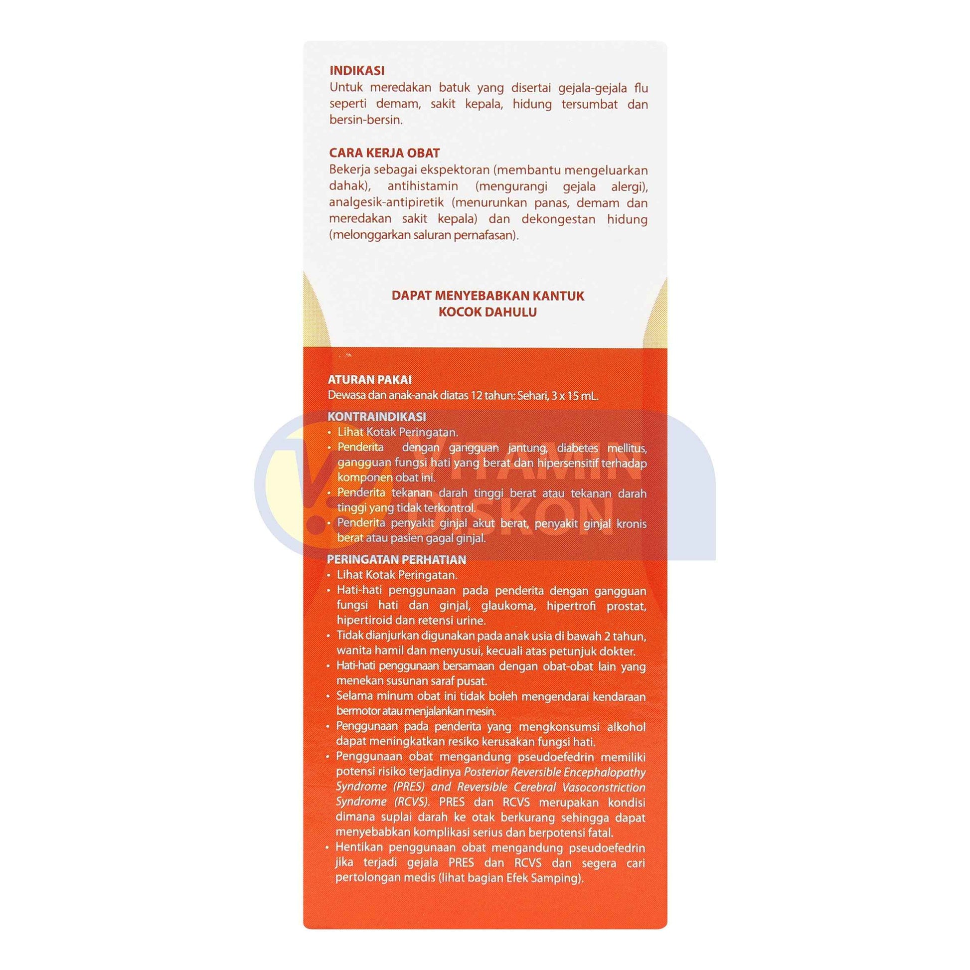OBH COMBI BATUK FLU MENTHOL 60 ML