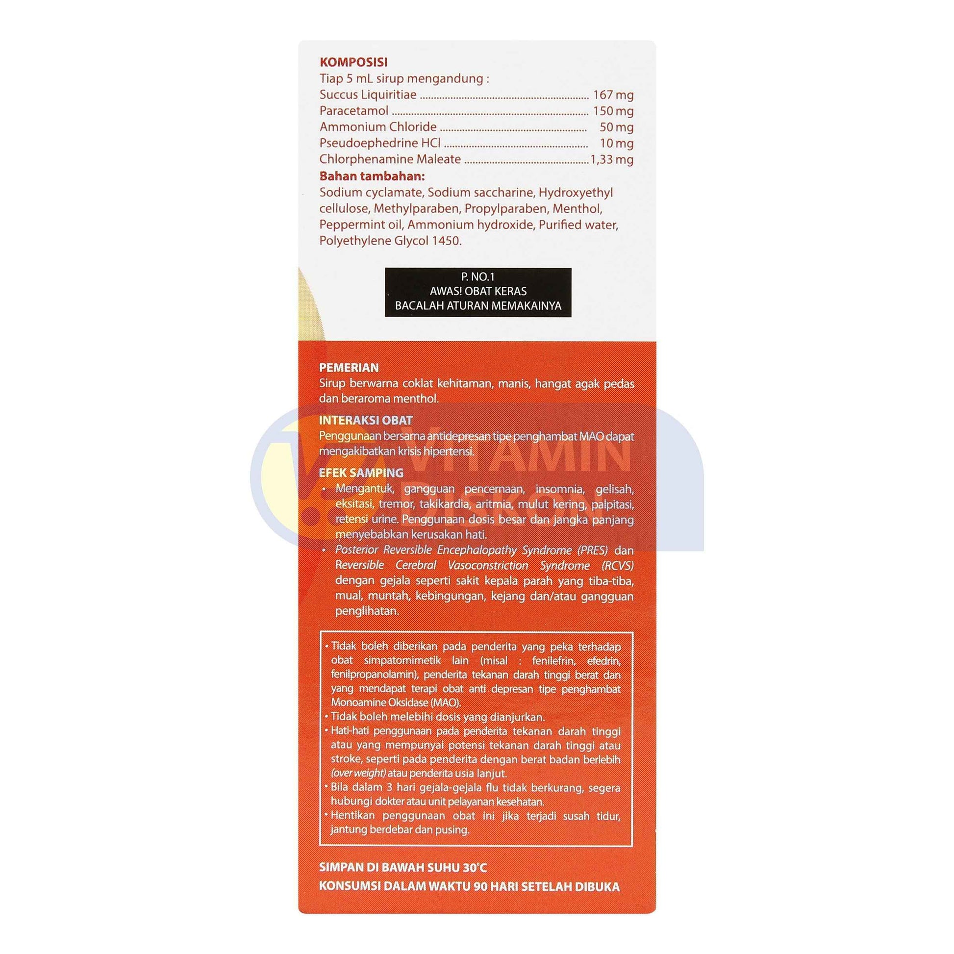OBH COMBI BATUK FLU MENTHOL 60 ML