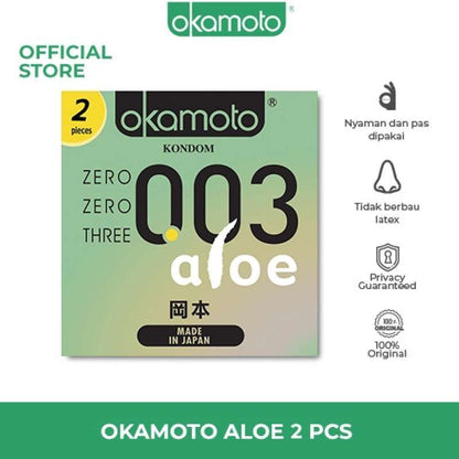 OKAMOTO KONDOM ALOE 003 2'S Default Title