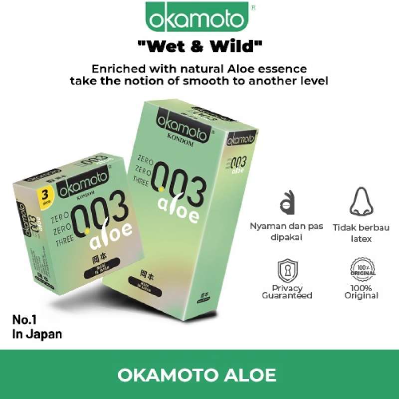 OKAMOTO KONDOM ALOE 003 2'S