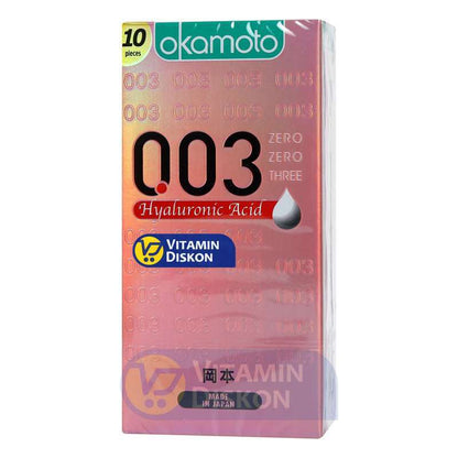 OKAMOTO KONDOM HYALURONIC ACID 003 10'S