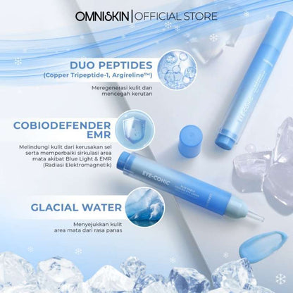 OMNISKIN EYECONIC BLUE SHIELD COOLING EYE CREAM 11.5 GR