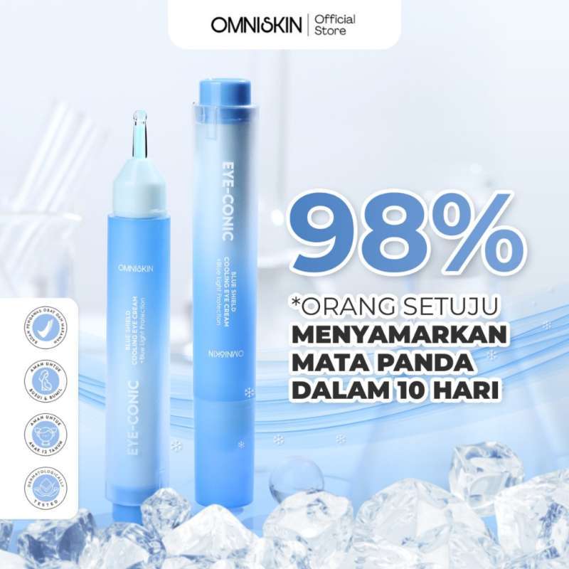 OMNISKIN EYECONIC BLUE SHIELD COOLING EYE CREAM 11.5 GR