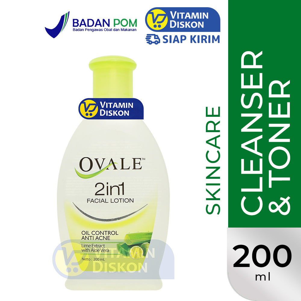 OVALE 2 IN 1 FACIAL LOTION OIL CONTROL ANTI ACNE 200ML