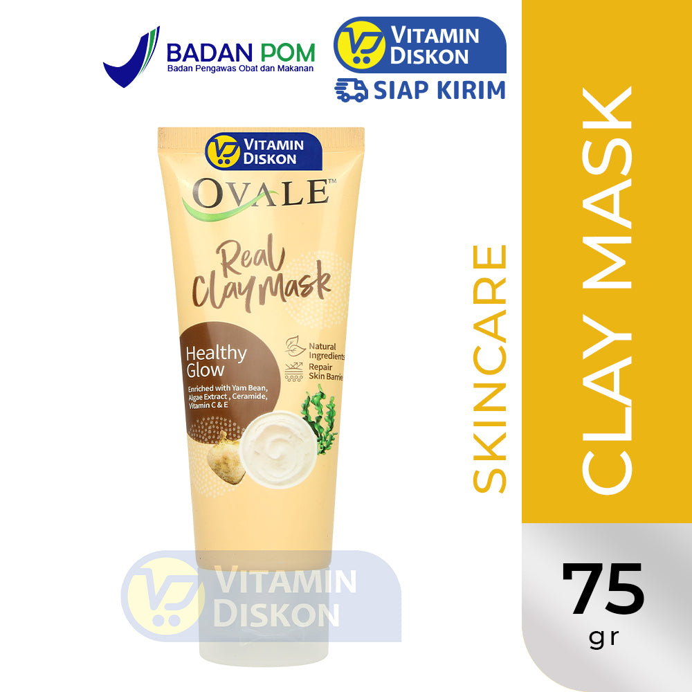 OVALE REAL CLAY MASK HEALTHY GLOW 75GR