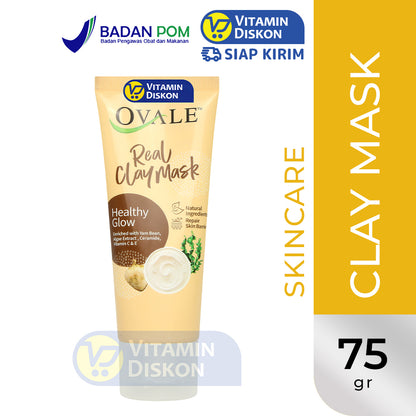 OVALE REAL CLAY MASK HEALTHY GLOW 75GR