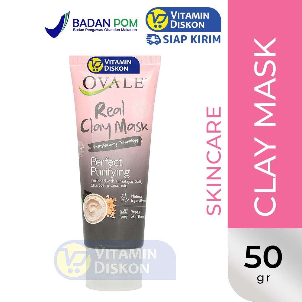 OVALE REAL CLAY MASK PERFECT PURIYING 50GR
