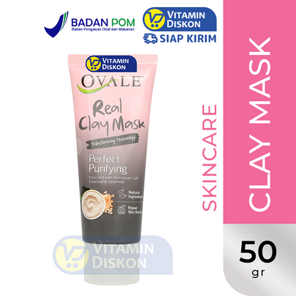 OVALE REAL CLAY MASK PERFECT PURIYING 50GR