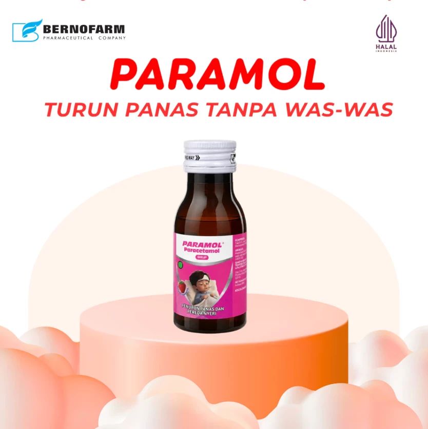 PARAMOL PARACETAMOL SYRUP STRAWBERRY 60 ML