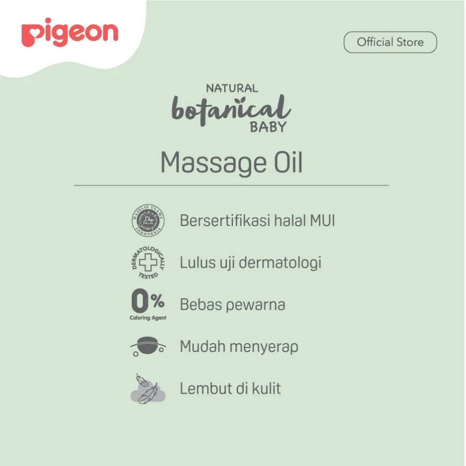 PIGEON BOTANICAL BABY MASSAGE OIL - 100ML