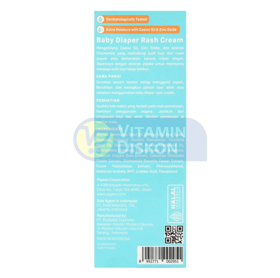 PIGEON BABY DIAPER RASH CREAM 60GR