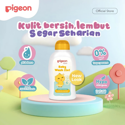 PIGEON BABY WASH 2 IN 1 WITH CHAMOMILE REFILL - 350ML