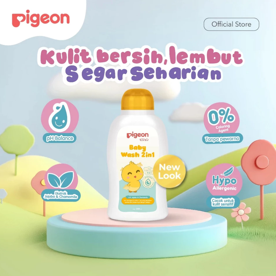 PIGEON BABY WASH 2 IN 1 WITH CHAMOMILE - 150ML