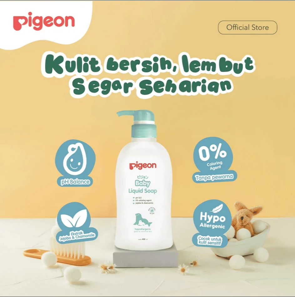 PIGEON BABY LIQUID SOAP CHAMOMILE - 400ML