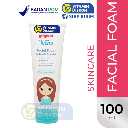 PIGEON TEENS FACIAL FOAM DAILY MILD CLEANSING (FOR DRY TO NOMAL SKIN) - 100ML
