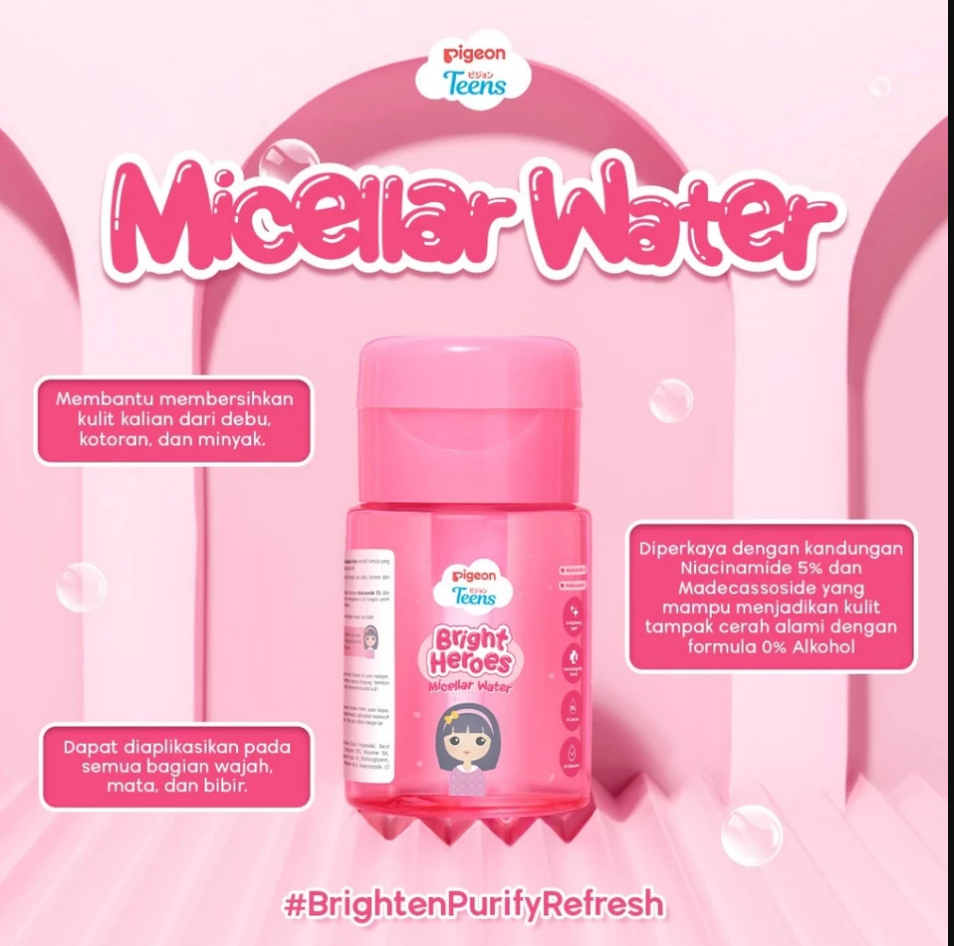 PIGEON TEENS BRIGHT HEROES MICELLAR WATER 100 ML
