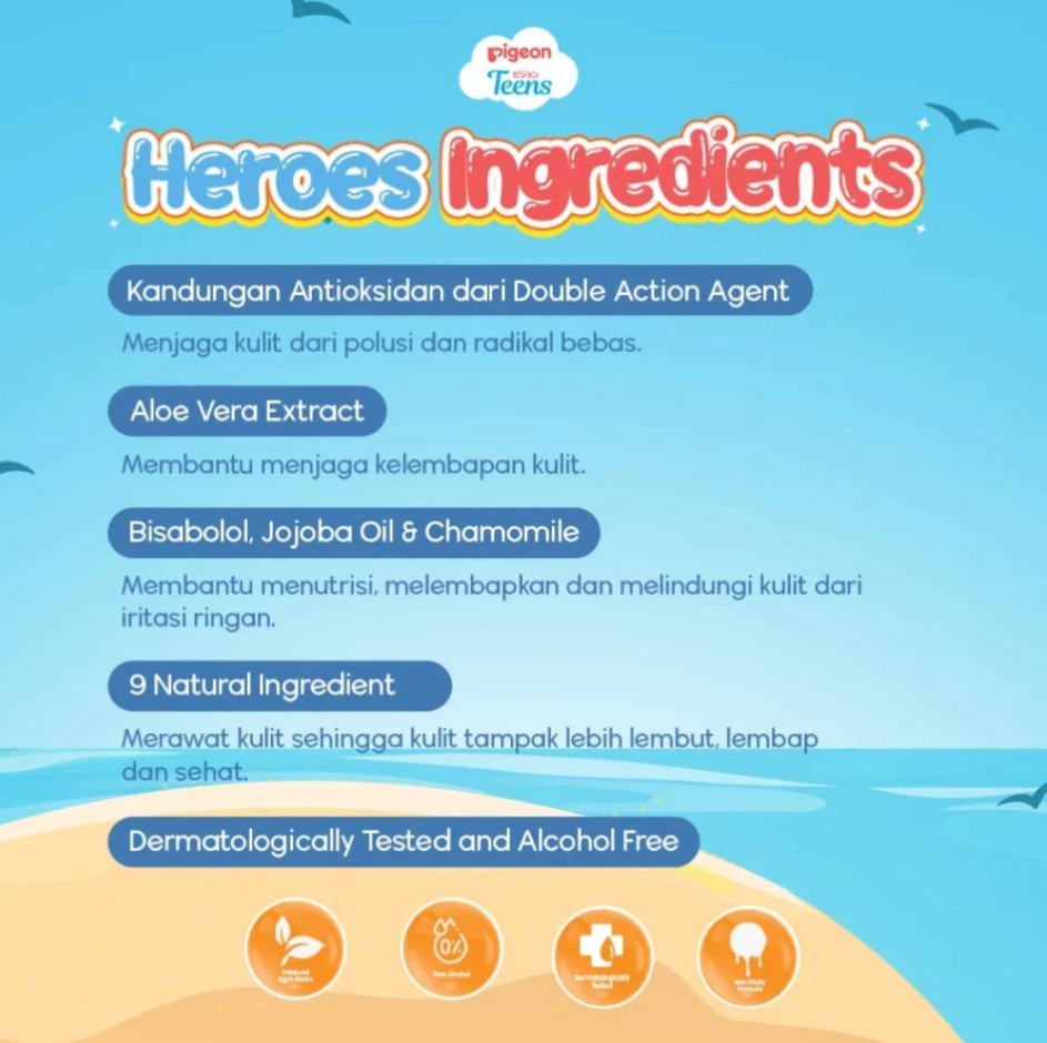 PIGEON TEENS EVERYDAY SUNSCREEN SPF 35/PA+++ - 30ML