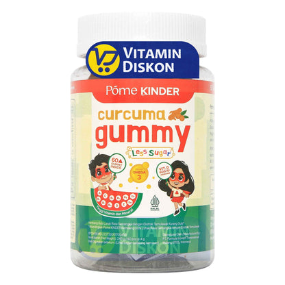 POME KINDER CURCUMA LESS SUGAR 60 GUMMY