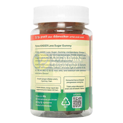 POME KINDER CURCUMA LESS SUGAR 60 GUMMY