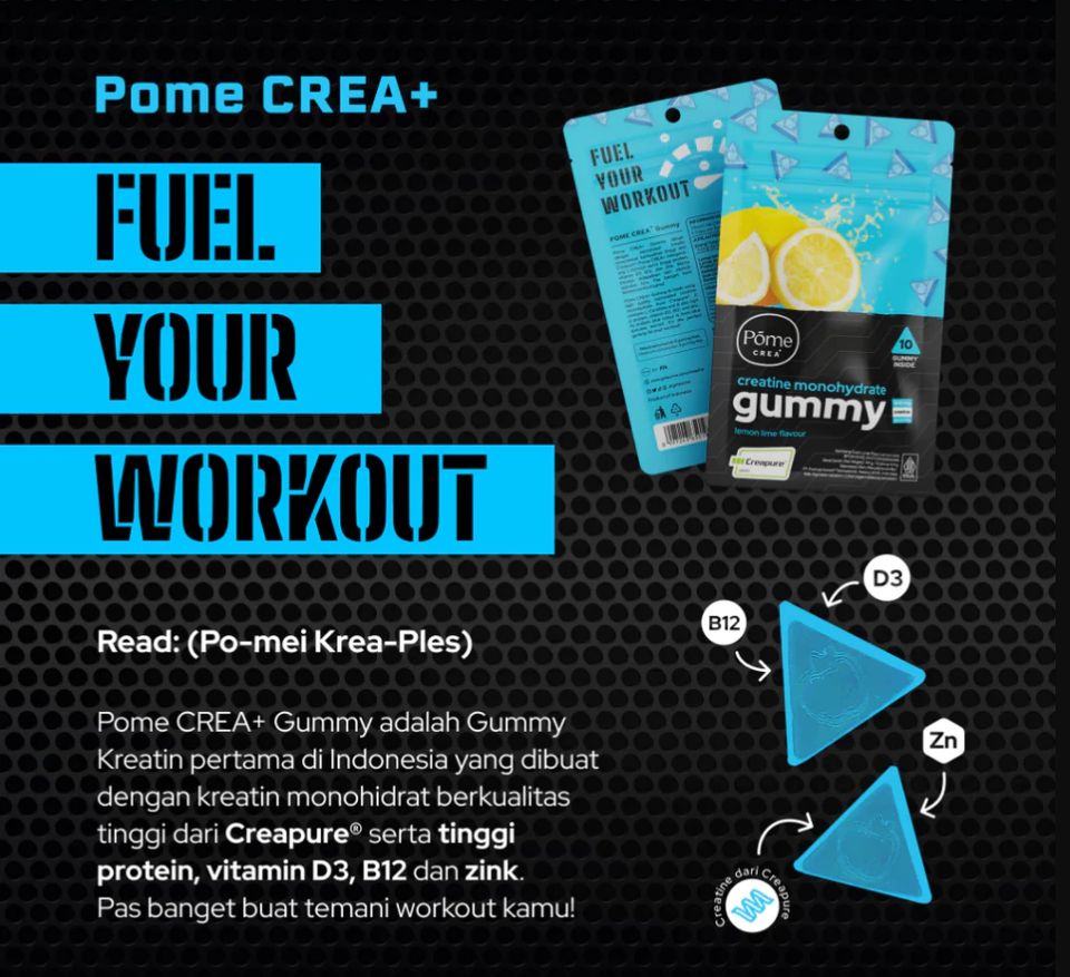 POME CREA+ CREATIN MONOHYDRATE GUMMY - 10 GUMMY