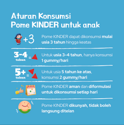 POME KINDER CURCUMA GUMMY -10 GUMMY