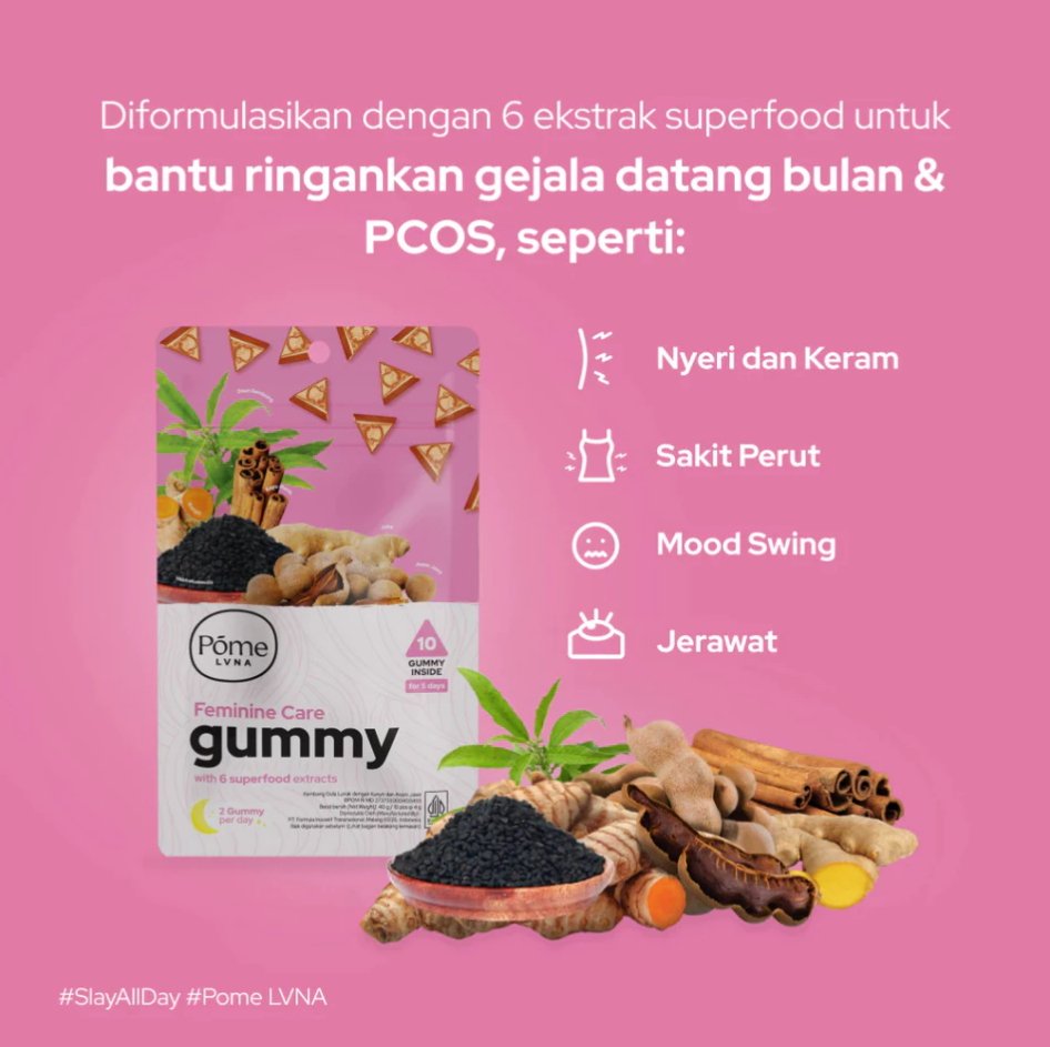 POME LVNA FEMININE CARE GUMMY - 60 GUMMY